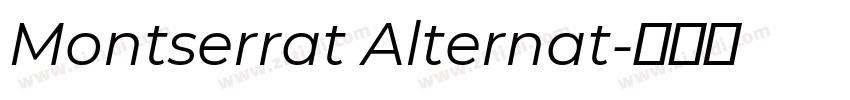Montserrat Alternat字体转换